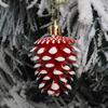 6Pcs Lovely Pine Cone Festival Xmas Decoration Christmas Tree Hanging Ornament