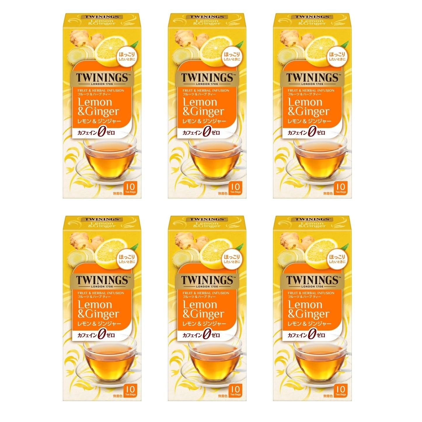 Twinings Lemon Ginger 10P 6 packs