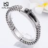 Kalen Classic Christian Jesus Cross Charm Bracelets on Hand  for Men Stainless Steel Mesh Chain Link  Armband Prayer Jewelry