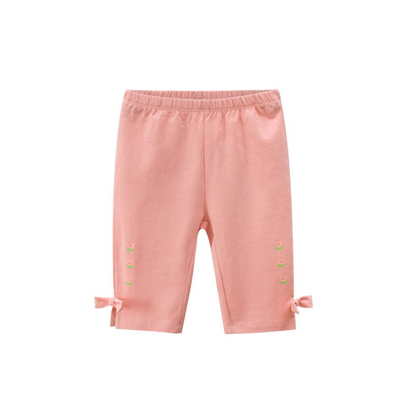 Baby Cotton Sports Casual Children s Clothing Summer Leggings Pink 130 cm
