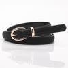 Sanyicai Women's Faux Pigskin Decorative Thin Belt – Trendy, Versatile, Casual Jeans Accessory