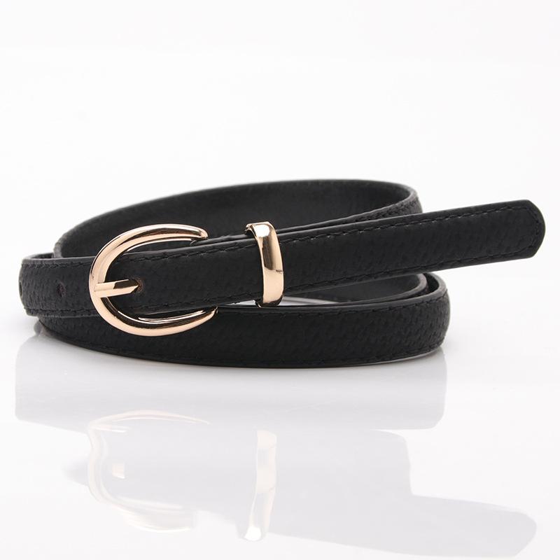 Sanyicai Women's Faux Pigskin Decorative Thin Belt – Trendy, Versatile, Casual Jeans Accessory
