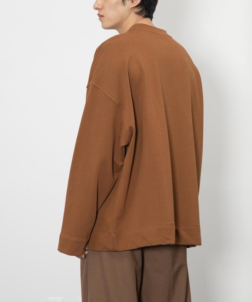 RAW TO RAW Mrt024 Bio-Washed Heavy Sweat Long Sleeve Tee (Cacao)