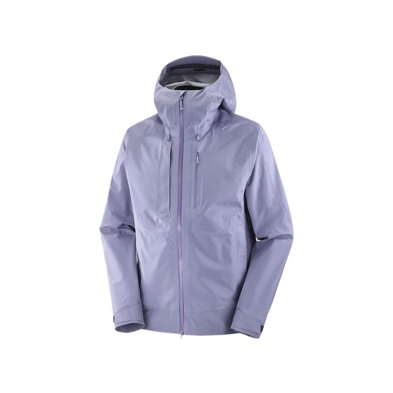 SALOMON Outline Gore-Tex 3L GTX® Mountain Outdoor Waterproof Windproof Shell Jacket Men Jacket Iris-Purple C25367