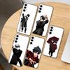 T-TOUGE-N-ANKI Coque de téléphone pour Samsung Galaxy A73, A72, A71, A70, A53, A52, A51, Autres Housse souple noire