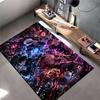 "Anime Style Rug with Vibrant Characters and Dark Abstract Design" Suitable for use as an anti-slip for living room bedroom sofas