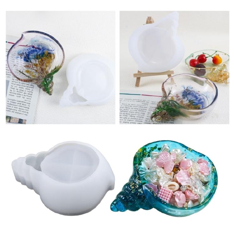 Versatile Silicone Mold DIY Storage Box Making Mould Lovely Conch Shaped Moulds