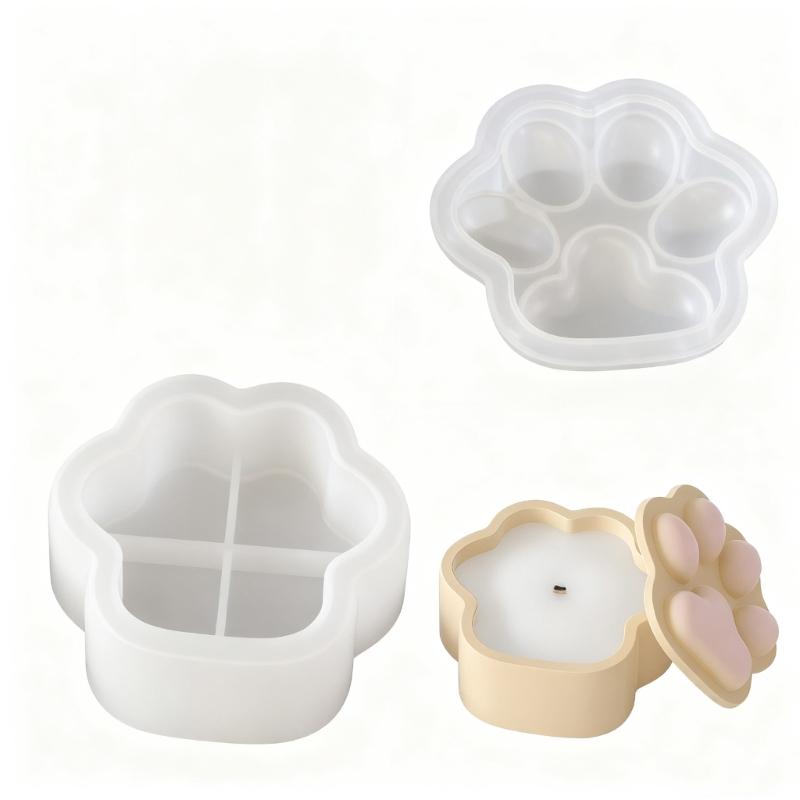

Cat Unguis Stacking Music Storage Box with Lid Silicone Mold Handsewn Resin Gypsum Candle Cup Dropping Pendant L