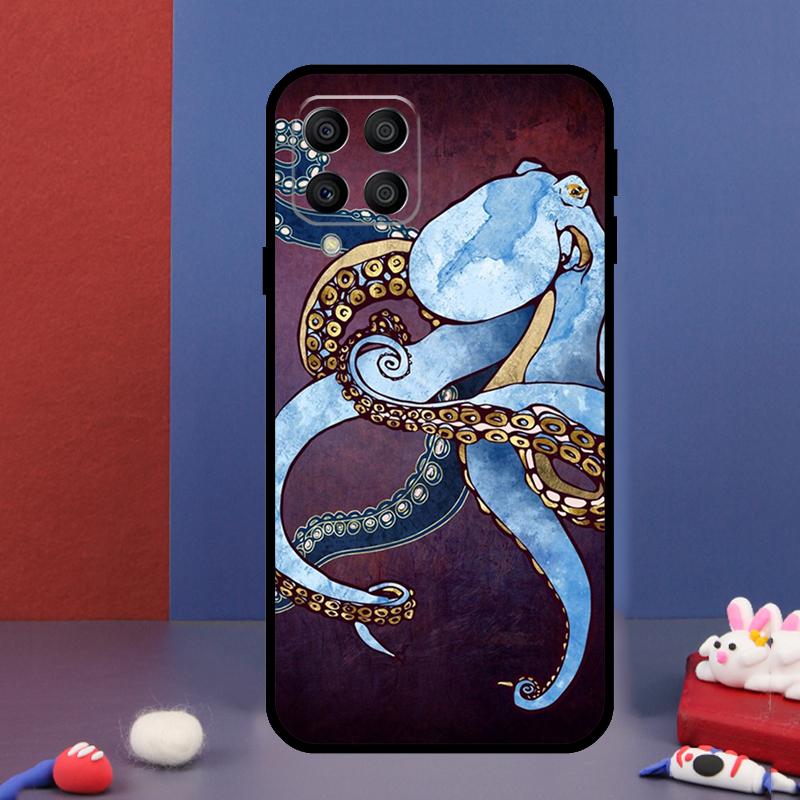 Meeresleben Ozean Oktopus Für Samsung Galaxy M15 M55 M33 M13 M23 M53 M31 M51 M14 M34 M54 M20 M30s M52 M32 Handyhülle