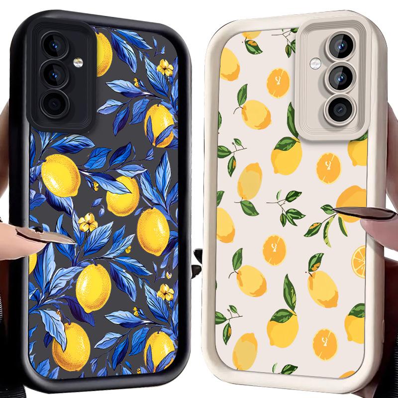 Fresh Lemon Case for Samsung Galaxy A53 A50 A50S A36 5G A35 A34 A33 A32 A30 A26 A24 A23 A22 A20 A16 A15 A14 A13 A12 4G Cover