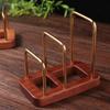 Multi Layer Design Chopping Board Organizer Stand Wood Base Pots Pan Lids Rack  Cabinet