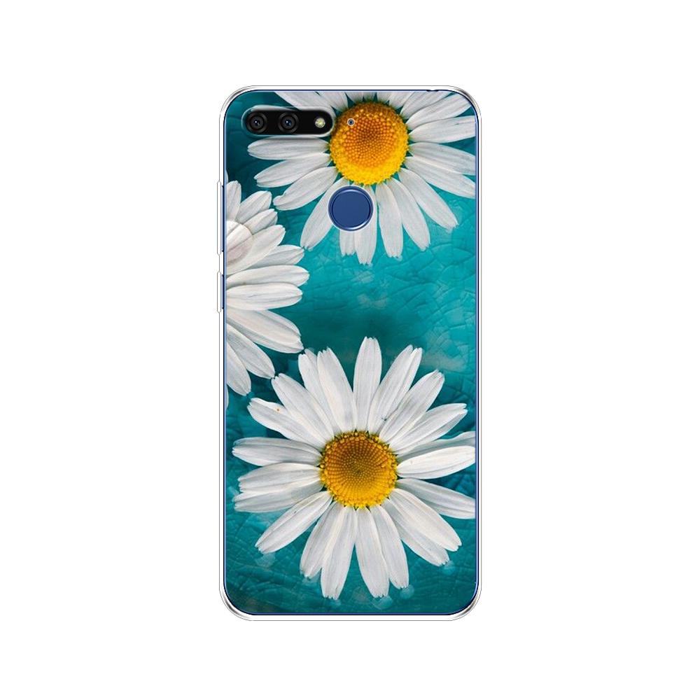 For Huawei Honor 7C 5.7 Inch Case Cover Soft Silicone TPU Cute Cover Back Protective Phone Case For Huawei Honor 7c Aum-L41 Bags