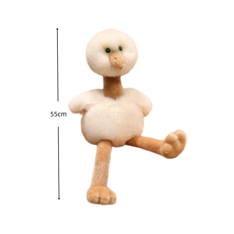 Ostrich Plush Toy Soft Stuffed Doll Cartoon Animal Keychain Pillow Pendant For Kids Car Bag Decor Xmas Gift