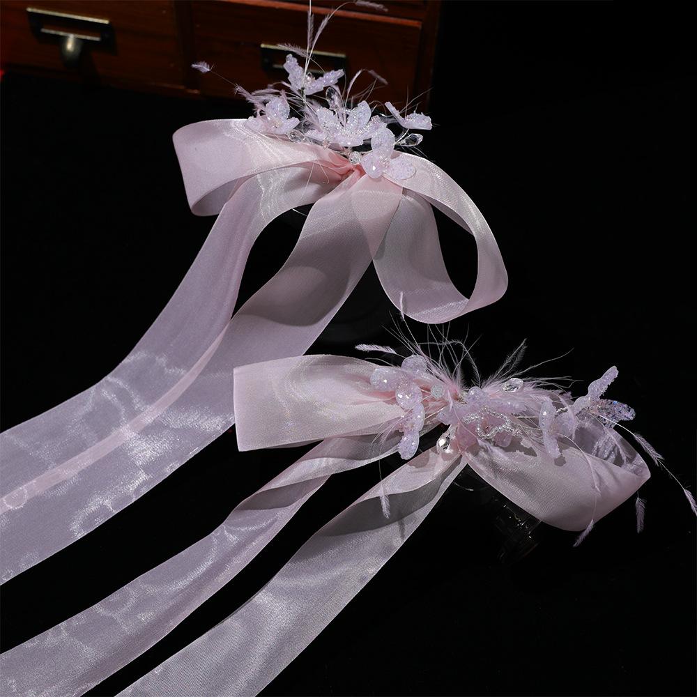 Flower Hair Clips Forks Chinese Hanfu Hair Accessories for Women Hairpin Fork Handmade Vintage Wedding Hair Jewelry Retro Crowns for Girl and Women