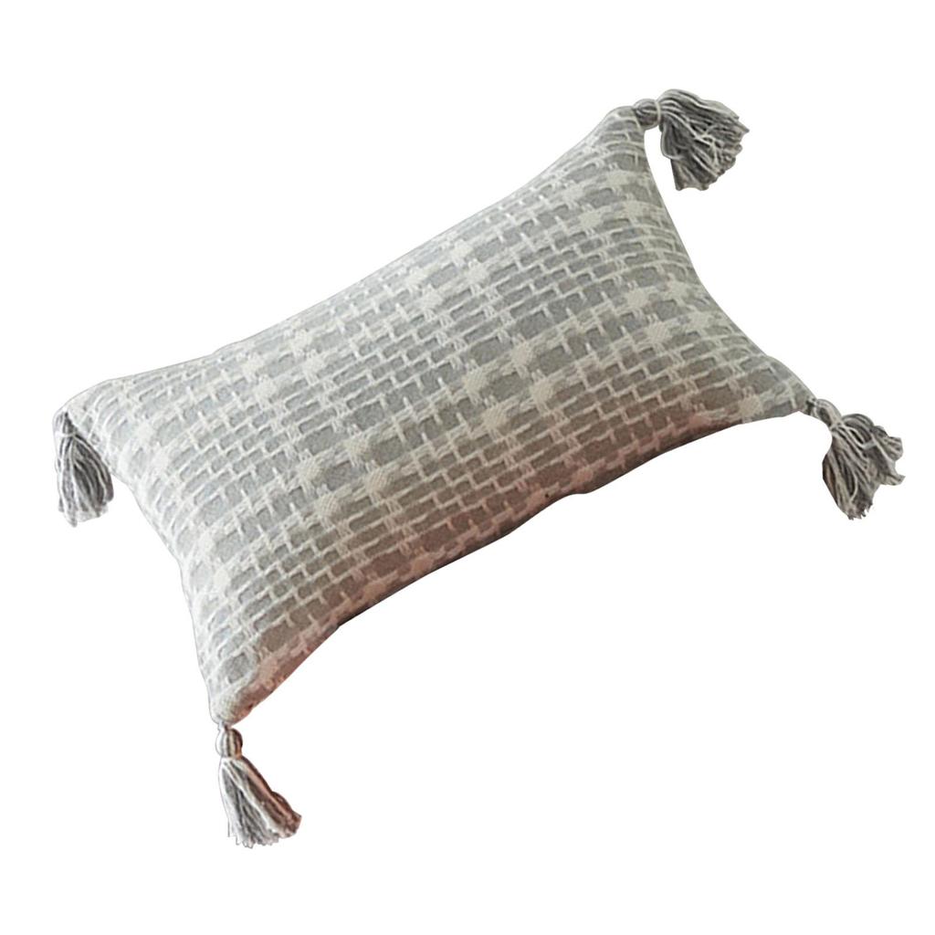 Buy Throw Pillow CoverCotton Square Pillow Case with Tassels