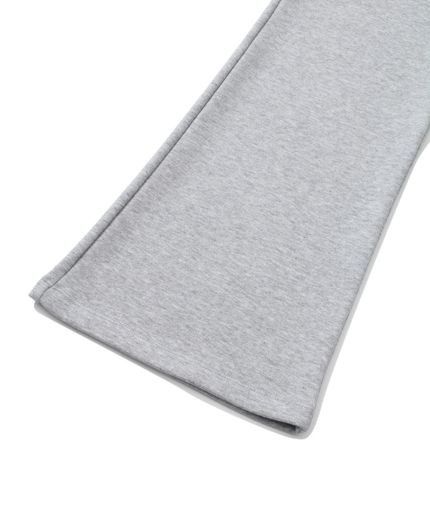 COVERNAT WOMAN Semi-Bootcut Sweatpants Melange Gray
