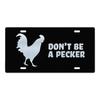 Vintage Metal Chicken Licenses Plate Signs Decor Plaque Metal Decoration for Hen House Door Farmhouse