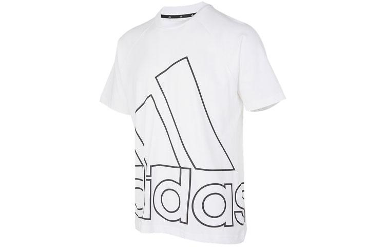 Adidas T Shirts Unisex White Crew Neck Moderate Straight Fit H60664 XXL