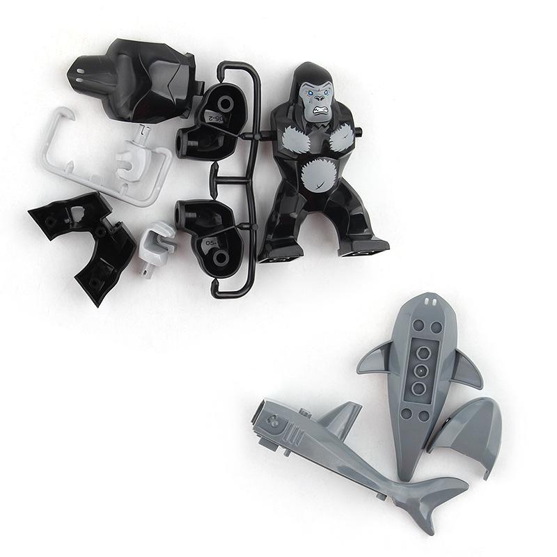 Children'S Educational Science And Education Animal Building Block Toy Shark Gorilla Animal Ornament Model Cognition