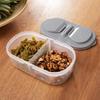Dual-Compartment Food & Fruit Sealing Jar – Ultimate Kitchen Storage Solution