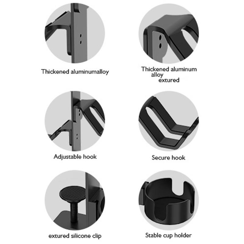 Support Universel à 3 Niveaux pour Manettes de Jeu avec Porte-Gobelet Réglable, Support de Bureau Multi-Niveaux pour Consoles, Organiseurs de Casques
