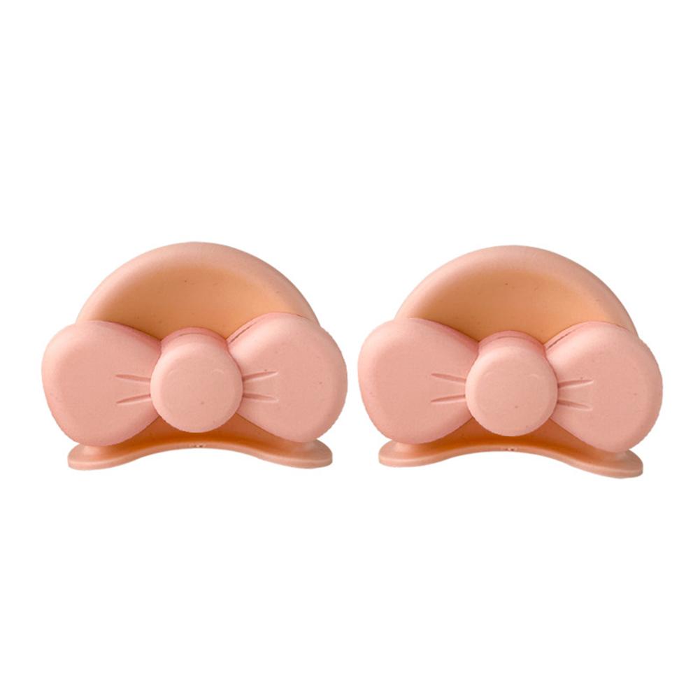 2Pcs Cute Motorcycle Helmet Bear‘s ’Ears with Bow Motocross Electric Bike Helmet and Car Steering Wheel Decroation Accessories Driving Styling