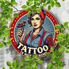 Retro Tattoo Metal Tin Sign 8x8 Inch Vintage Wall Decor Waterproof Rustproof Bar Cafe Home Art
