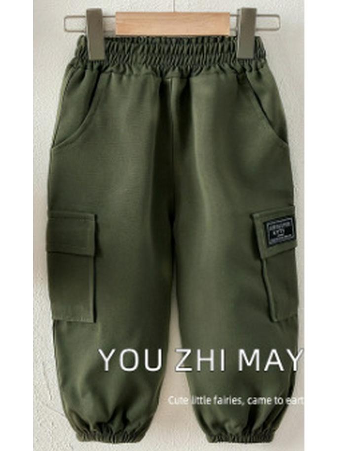 Korean Style Kids' Summer-Autumn Casual Workwear Pants
