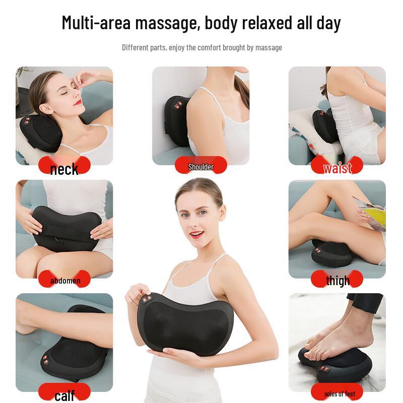 Christine 4-Head Multi-Functional Home Massage Pillow CN Plug (adapter Included)