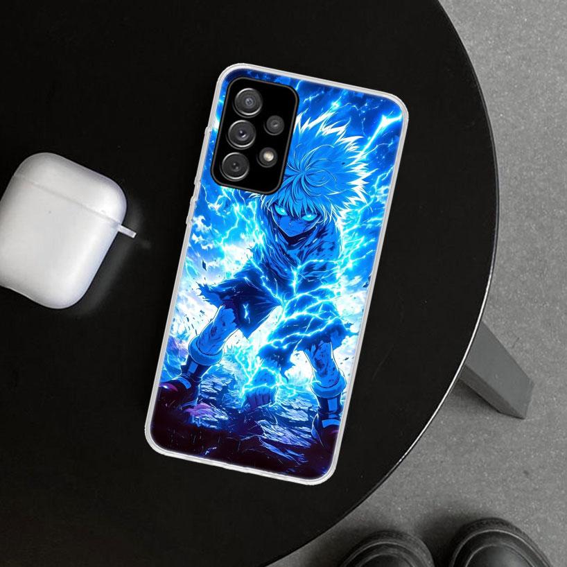 Huner X-Hunters Killua Phone Case Cover for Samsung Galaxy A12 A22 A32 A52 A72 A02S A51 A50S A31 A20S A10S Note 20 Ultra 10 Plus