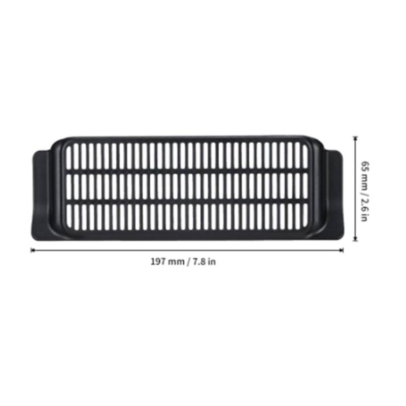 1 Set Car Air Instake Flow Vent Protection Cover ABS Grille Guard Side Sticker For Tesla Model 3 2017-2020