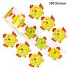 500Pcs Glittering Flower Sticker Party Gift Wrapping Label Sticker Children Reward Stickers Scrapbook Stationery