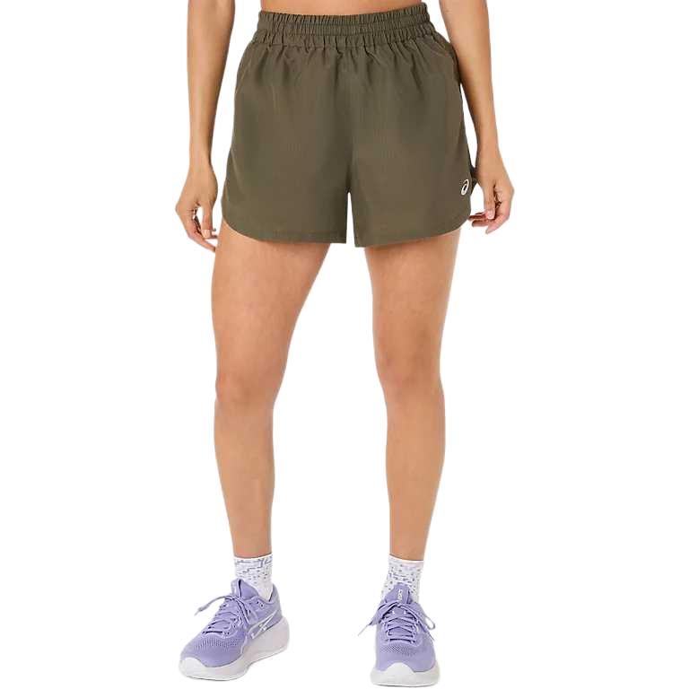 Asics Nagino Run High Waist Quick Dry Waterproof Solid Color Casual Shorts Women shorts 2012D141-300 L