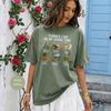 Nature Lover Shirt, Moss Green Graphic with Wildlife Activities
