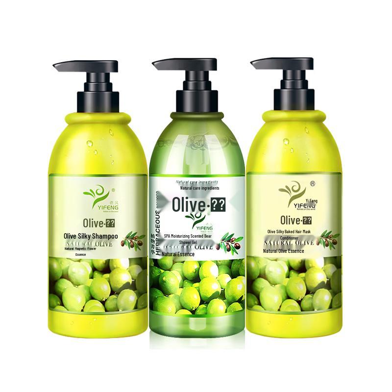 Yifeng Olive Shampoo, Shower Gel & Hair Conditioner Set