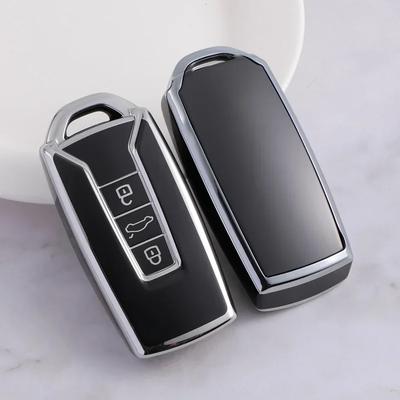 Θήκη Κλειδιού Αυτοκινήτου TPU για VW Volkswagen Touareg 2019-Τρέχον 3 Κουμπιά Αυτόματο Τηλεχειριστήριο Κέλυφος Προστατευτικά Αξεσουάρ Κλειδί