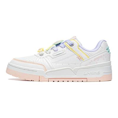 Li Ning Journey 1.5 Non-Slip Wear-Resistant Low-Top Sneakers Women Sneakers White Pink Purple AGCT266-5