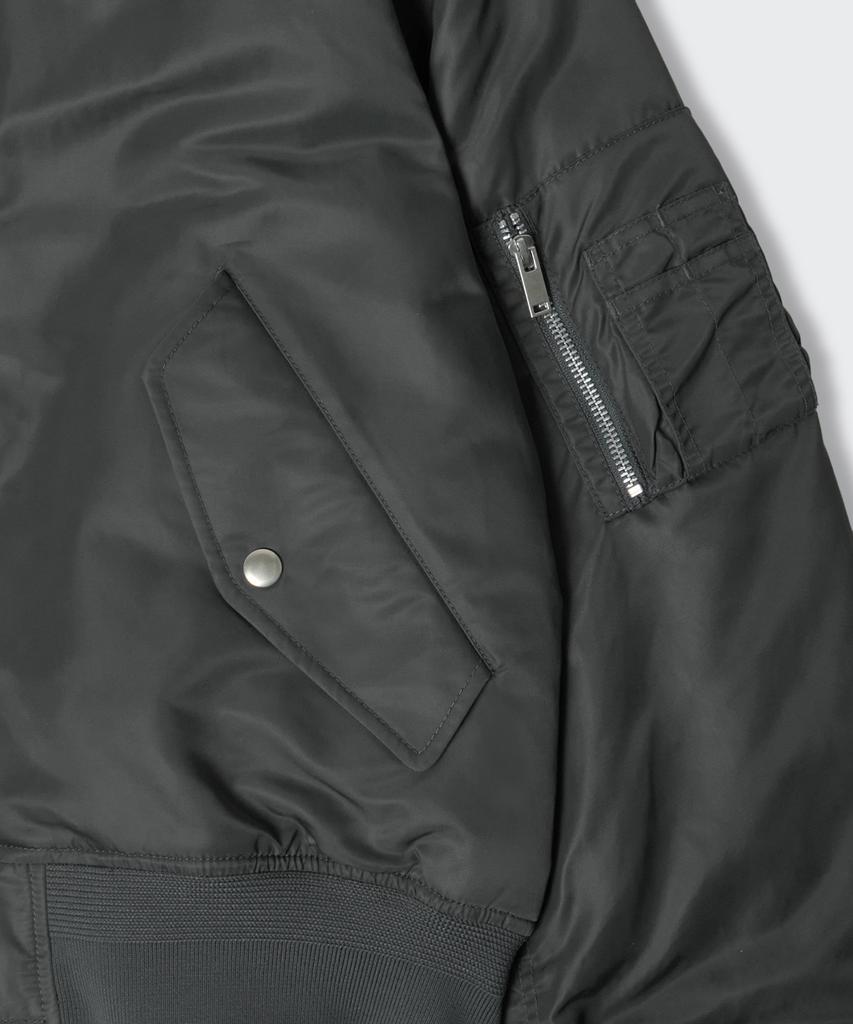 Musinsa Standard Short Ma-1 Bomber Jacket [Dark Grey]