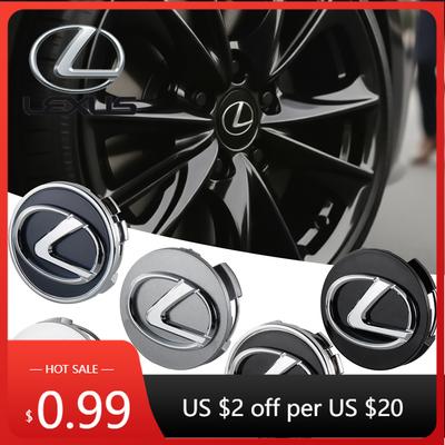 Interior Stickers 4Pc 56/60MM Car Emblem Wheel Center Cover Hub Accessories For CT200h NX300h RX300 RX330 F Sport IS RX NX