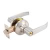 Room Door Handle Lock High-Grade Aluminum Alloy Handle Latch with 3 Keys Three-Pole Spherical Door Lock For Bedroom Bathroom