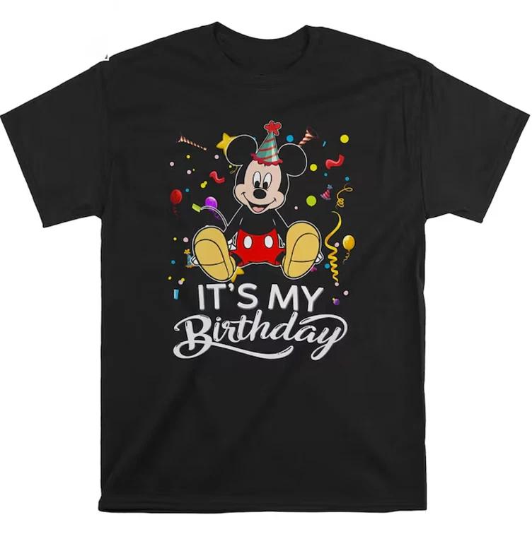 Funny Mouse Its My Birthday TShirt Unisex S