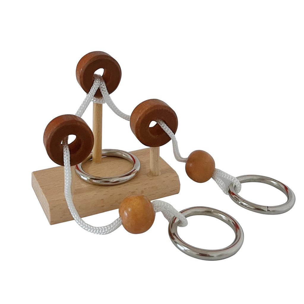 100-Piece Kongming Lock Wooden Puzzle Set for Kids and Adults