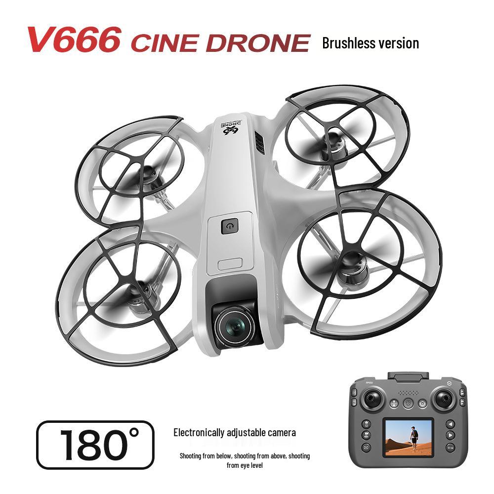 V666 8K HD Drone: Aerial Photography, Obstacle Avoidance, Brushless Motor, Remote-Controlled Aircraft