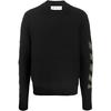 OFF WHITE FW21 Sweater Loose Fit Men's Black OMHE088F21KNI0011055
