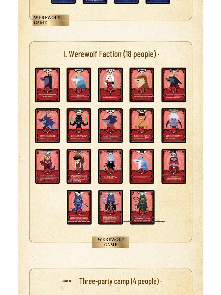 Werewolf Kill: Zhen Cai Huan Xin Edition - New Character PVC Board Game Cards for Party Play