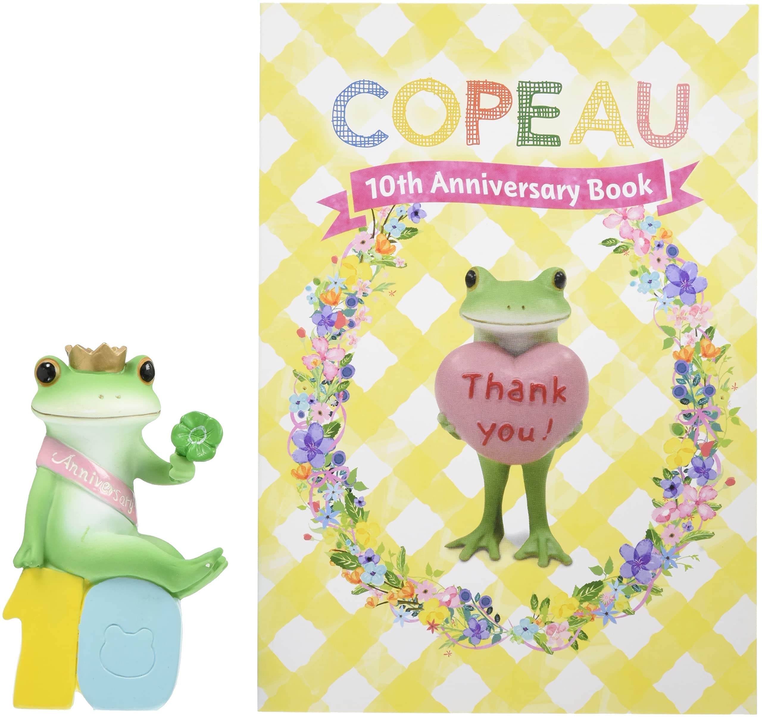 

Daikai Copeau 73182 Frog Cute Interior Copeau 10th Anniversary Crown Clover Figurine, Decoration, Design, 5.7x3.5x9.5cm