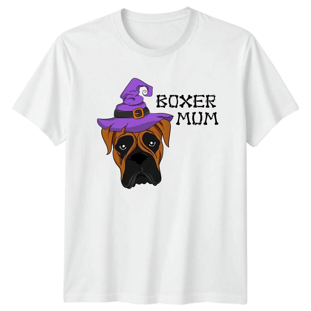 Boxer Mum Unisexs TShirt Halloween Boxer Dog Halloween Gift For Her S