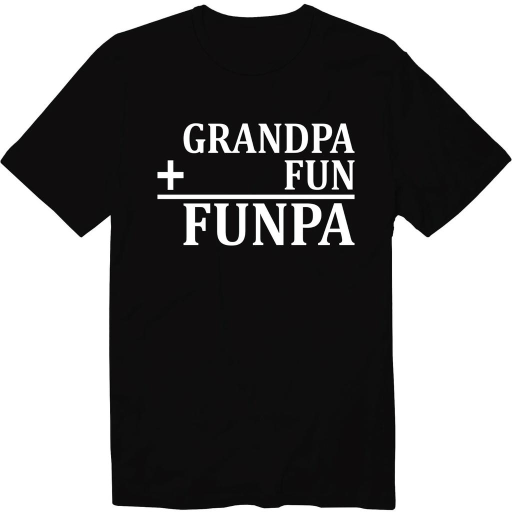 Grandpa + Fun = Funpa Grandfather Papa T-Shirt Funpa Shirt For Grandpa Birthday