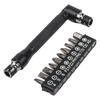L-shaped Screwdriver Bits Carbon Steel Multi-Purpose 90 Degree Double Head Driver Handle Non-slip Grip Screwdriver Bit Tool Set