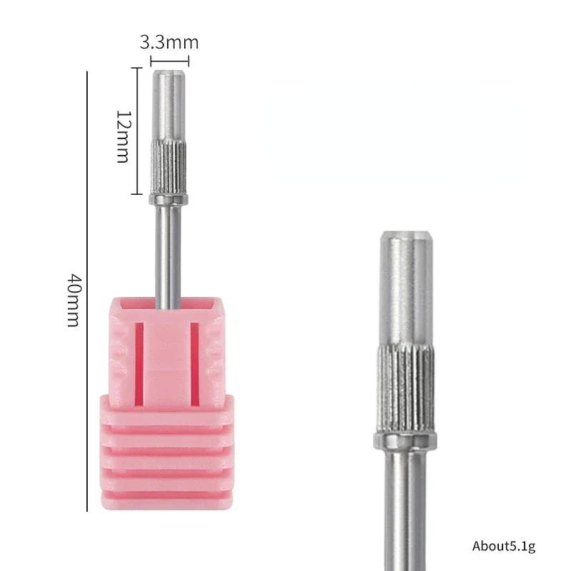 3.1mm Mini White Stainless Steel Sanding Bands Nail Drill Bits Mandrel for Electric Manicure Tools